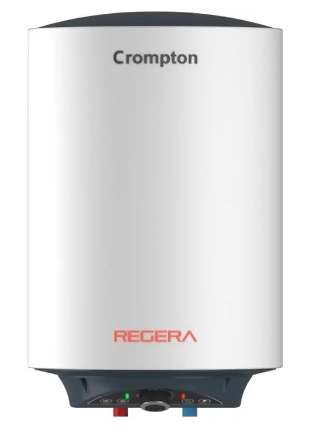Crompton Regera DLX 10 Litre 5 Star Vertical Storage Geyser with Anti Scale Technology (Blue & White)
