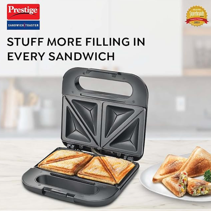 Prestige Sandwich Toaster With Fixed Sandwich Plates - PSDP 02