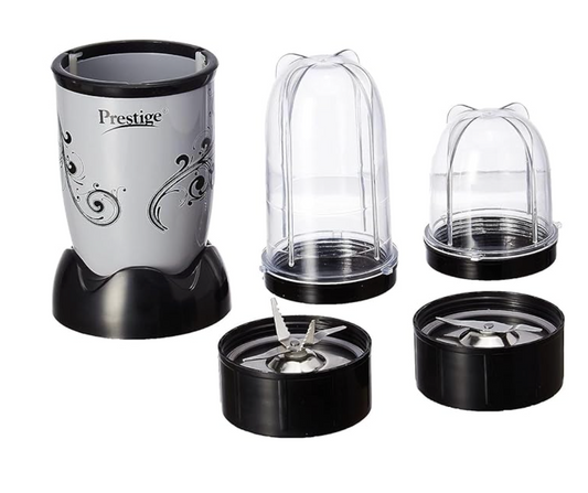 Prestige Express PEX 3.0 Mixer Grinder with Multipurpose Jars, 500 ml & 300 ml, Silver)