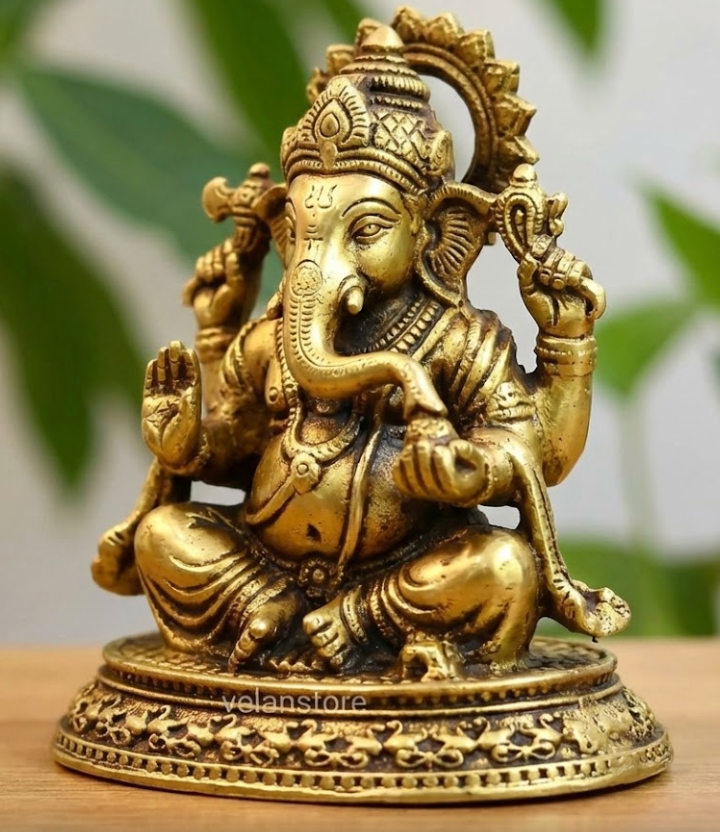 Brass Lord Ganesh idol
