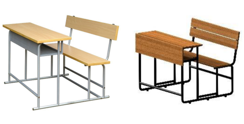 Studious Desk Cum Bench 3 Seater