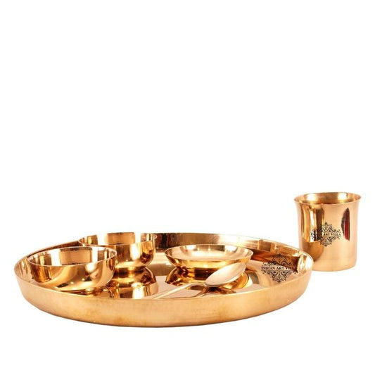 Bronze Handmade Designer Dinnerset of 6 Pieces, Dinnerware, Tableware