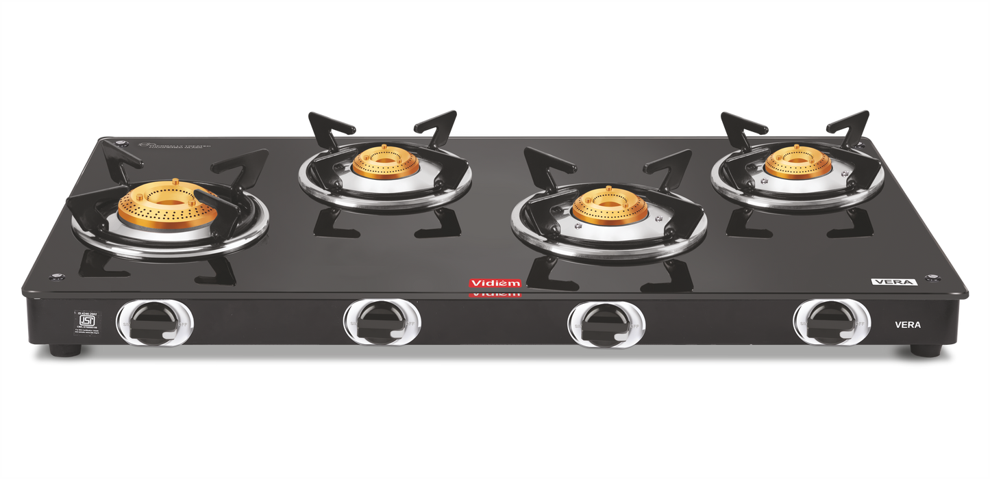 VERA 4Burner Gas Stove vidiem
