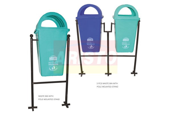 WASTE BINS DOME LID WITH STAND
