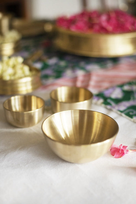 Kansa/Bronze Katori set by Velanstore