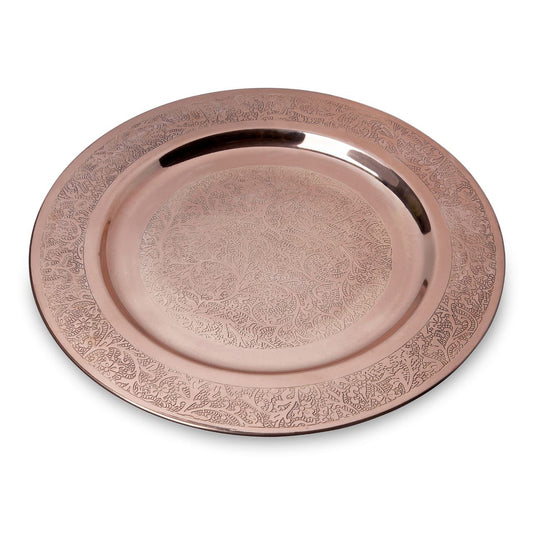 Copper Etched Charger Plate