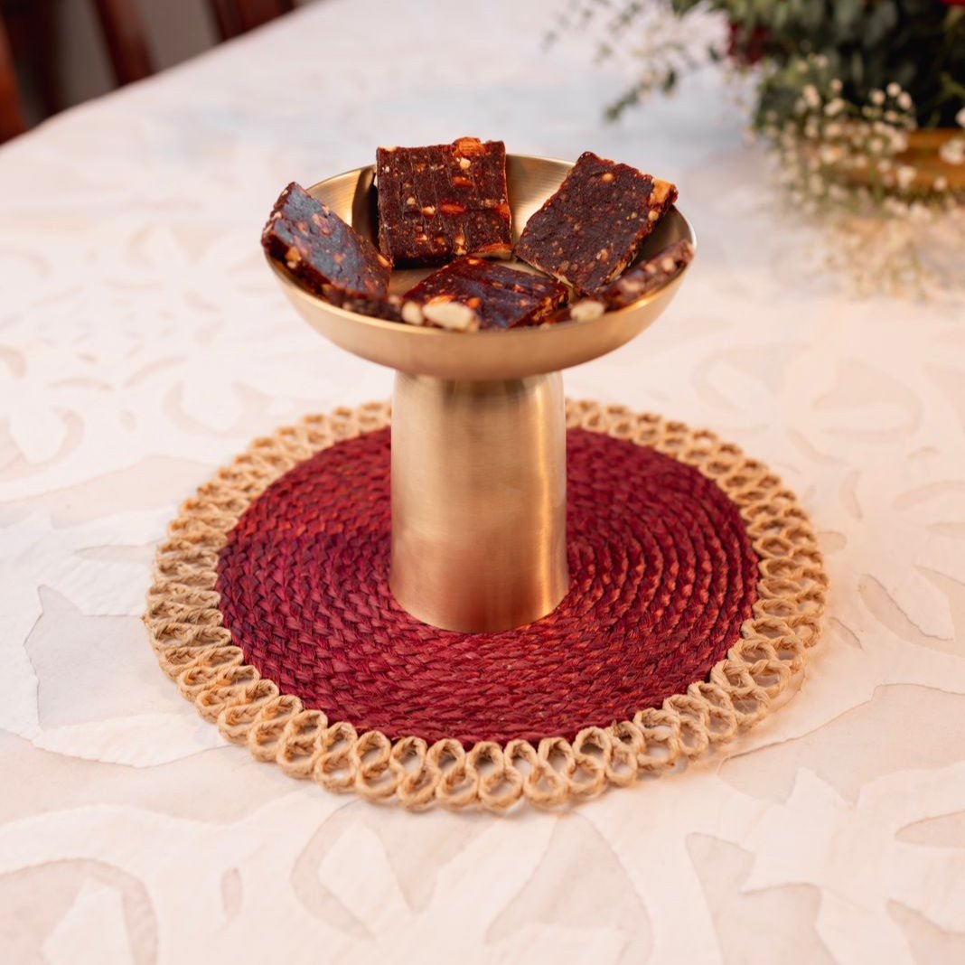 Velanstore Heirloom Brass Platter - Small