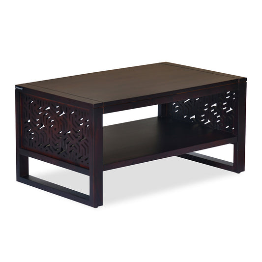 Nilkamal Zoolu Solid Wood Coffee Table (Mahogany)