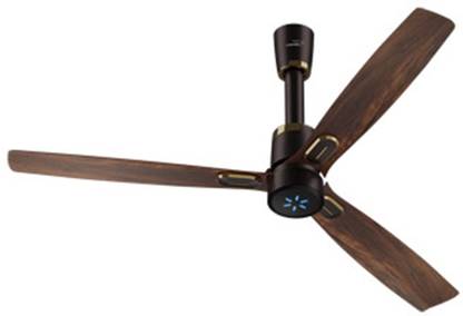 V-Guard AIRWIZ PRIME PREMIUM HIGH SPEED (48") 370 RPM with 3 Year Warranty BLDC Motor with Remote 1200 mm Ceiling Fan (5 Star | CHOCO TEEK WOOD | Pack of 1)