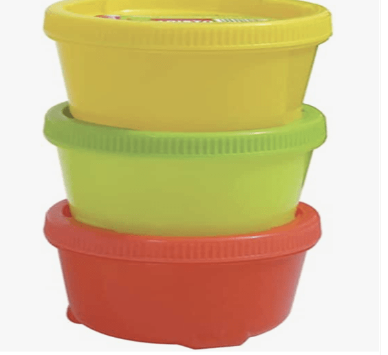 Aristo Swift Plastic Storage Container 300ml - Set Of 3 -Multi Colour