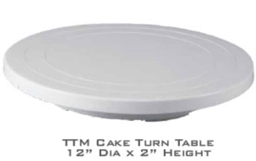 Revolving Cake Decorating Turntable 360° Round Easy Rotate Cake Stand for Sugar craft, Rotating Platform for Cake Baking, 28 cm,-(CTT-212) Plastic Cake Server (White, Pack of 1) Be the first to Review this product