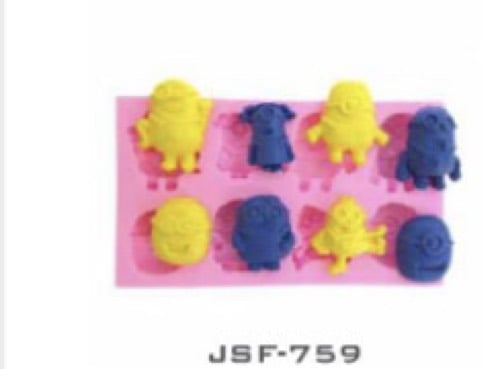 Cartoon Characters Resin Marzipan Clay Chocolate Cupcake Cake Topper Fondant Mold
