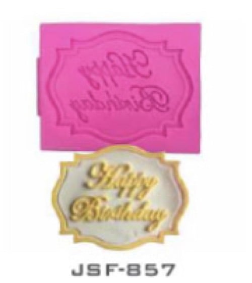 Cakes Mold, Durable Happy Birthday Mould Silicone
