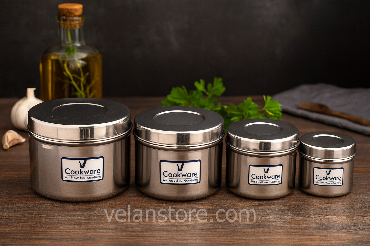 Vcookware Stainless Steel Storage Containers – Durable, Hygienic & Stylish Kitchen Essentials