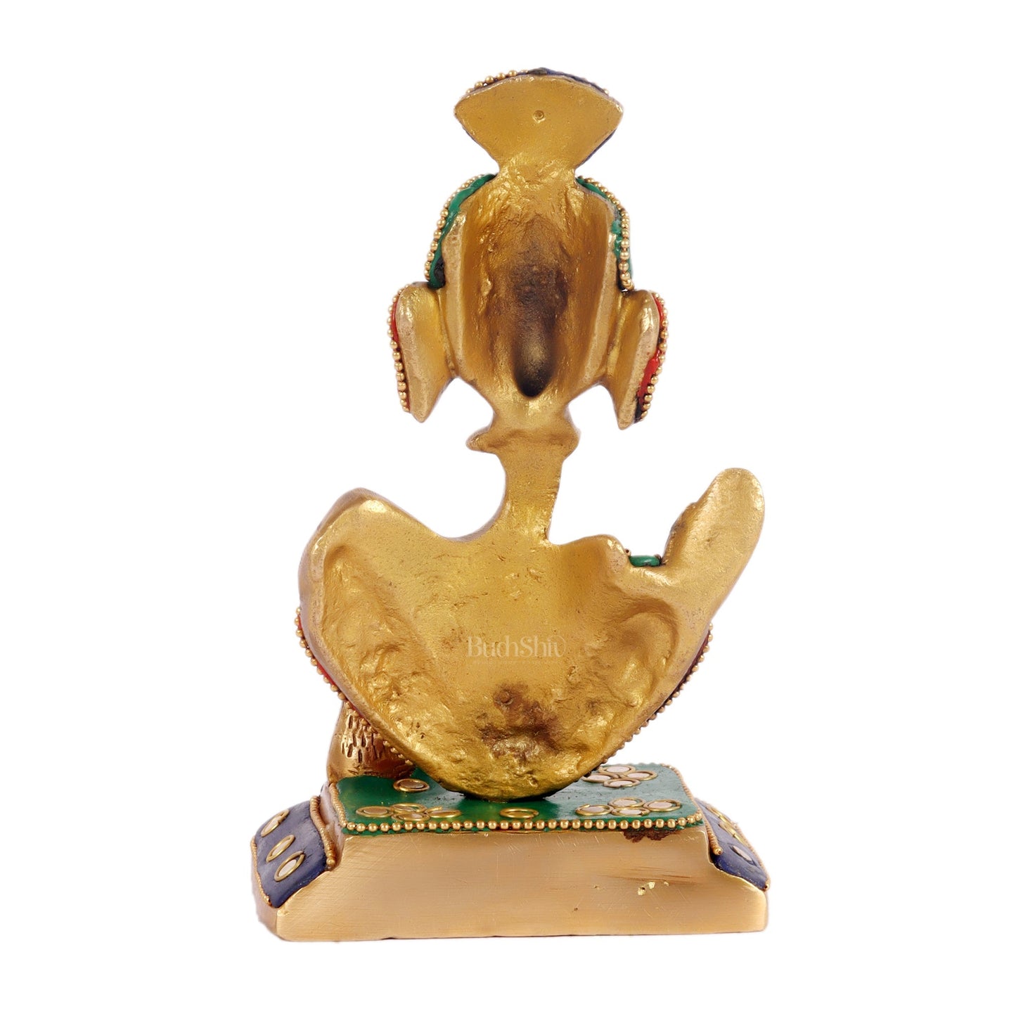 Brass Abstract Modern Pagadi Turban Ganesha 6 - Perfect Gift with Stonework | BudhShiv