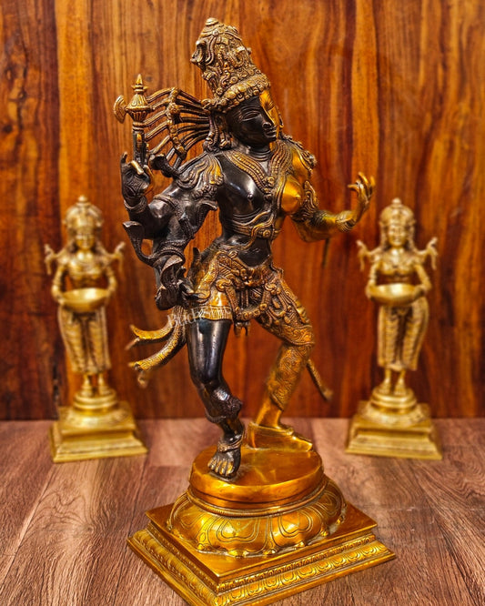 Brass ardhanarishvara Statue 24 inch.