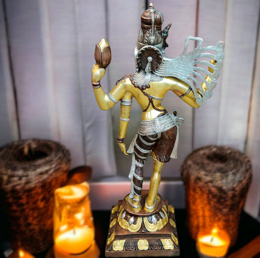 Brass Ardhanarishvara Statue | Shiv Shakti as one