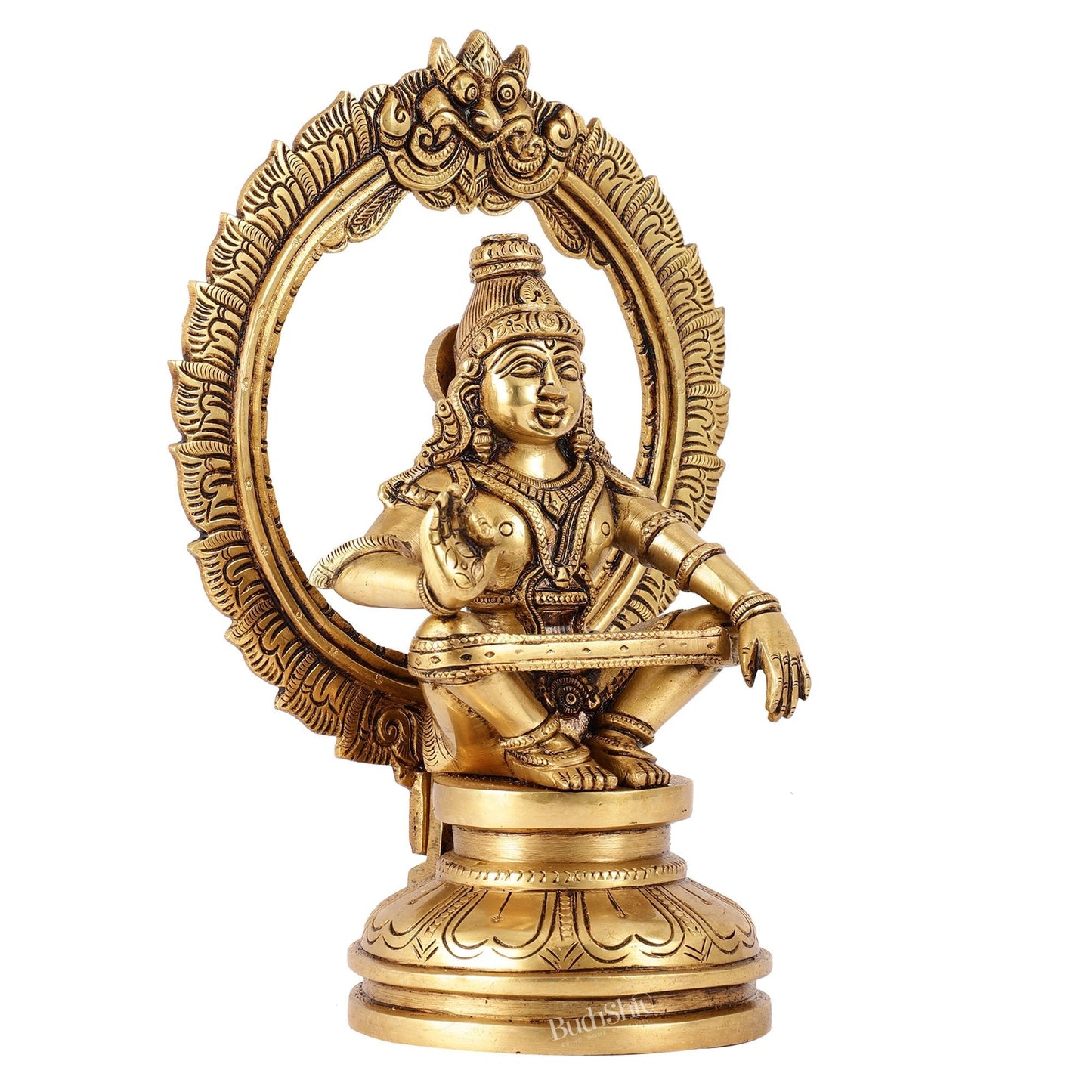 Brass Ayyappan Statue 10"