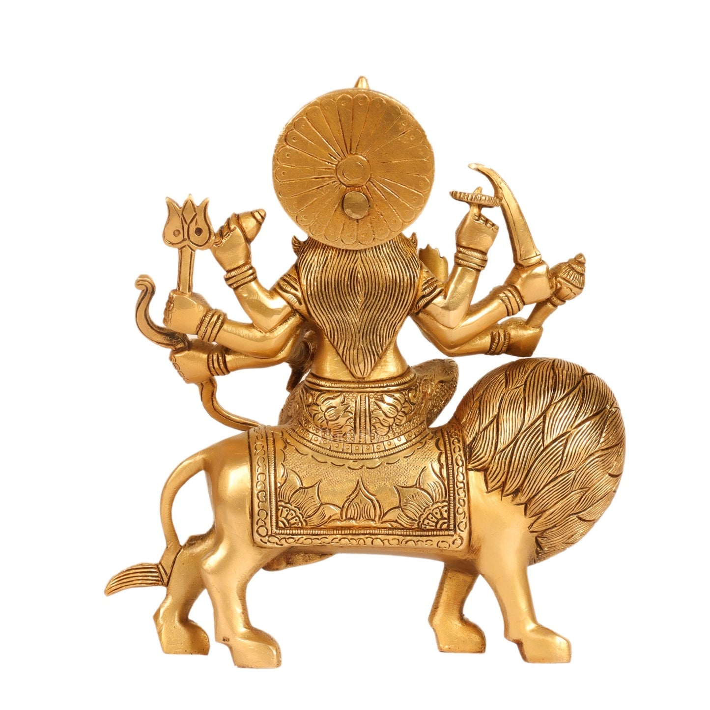 Brass Durga Superfine Statue 8"