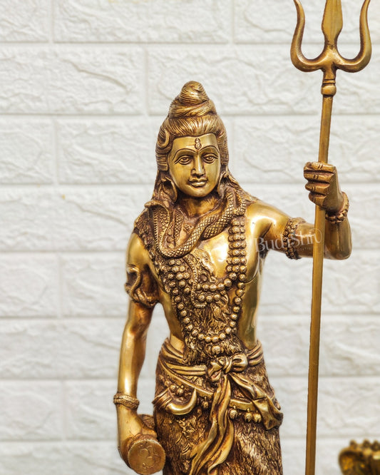 Brass Fine Quality Standing Shiva Statue | 23" Tall