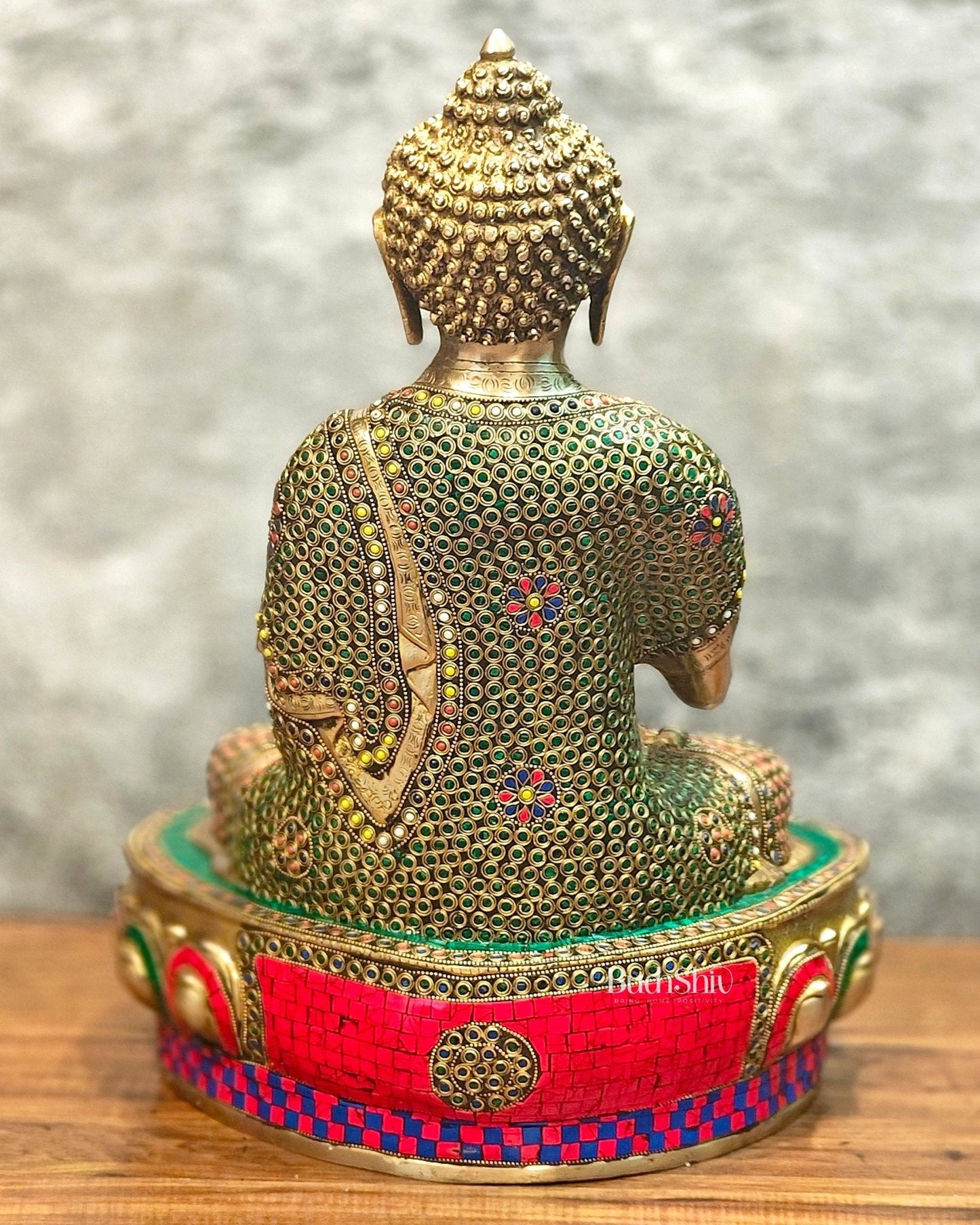 Brass Handcrafted Buddha Statue 21 inch