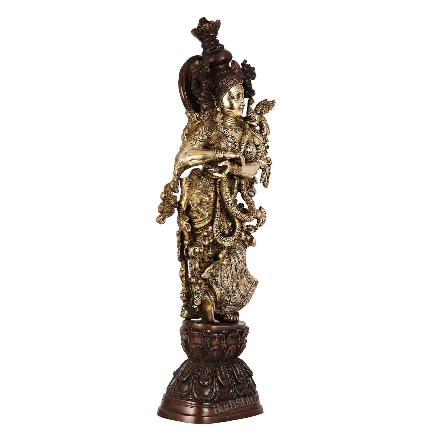 Brass Handcrafted Radha Statue 30 inch