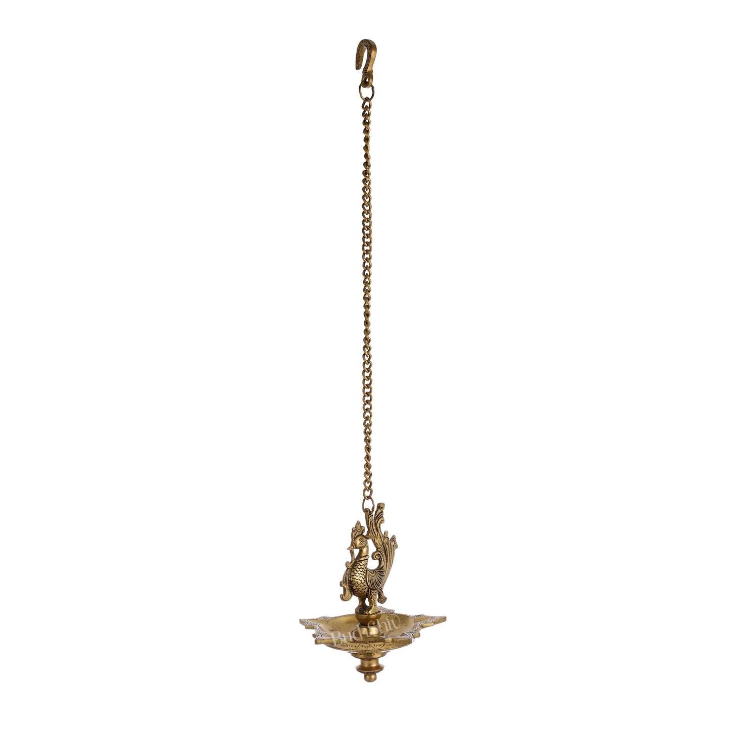 Brass Hanging Peacock Annam Pakshi Oil Lamp Vilakku