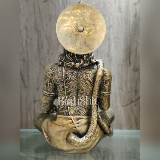 Brass Hanuman Idol | 11" Height