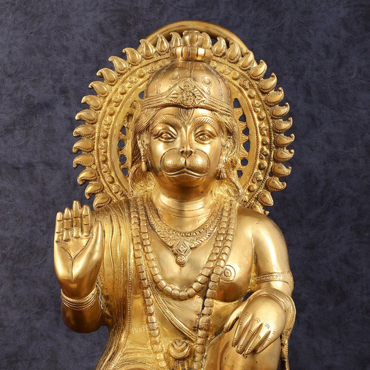 Brass Hanuman Statue - 20 Inch