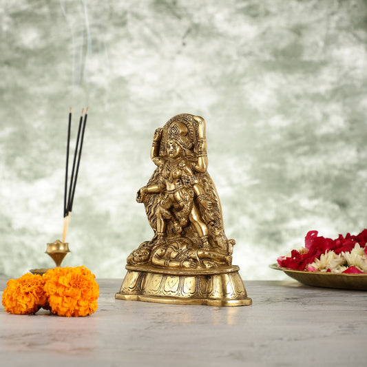 Brass Kali Ma Idol - 7 Inch