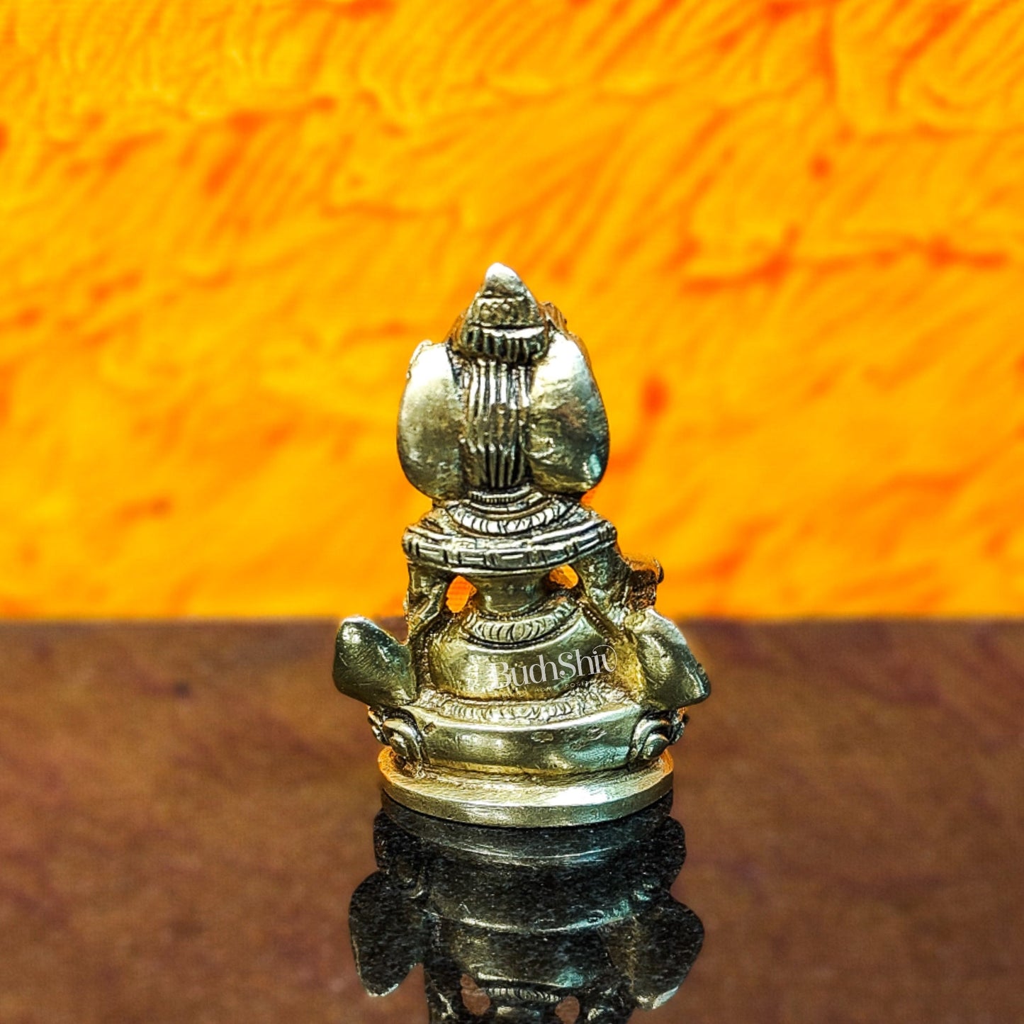 Brass Kubera Idol, 3" Height, God of Wealth