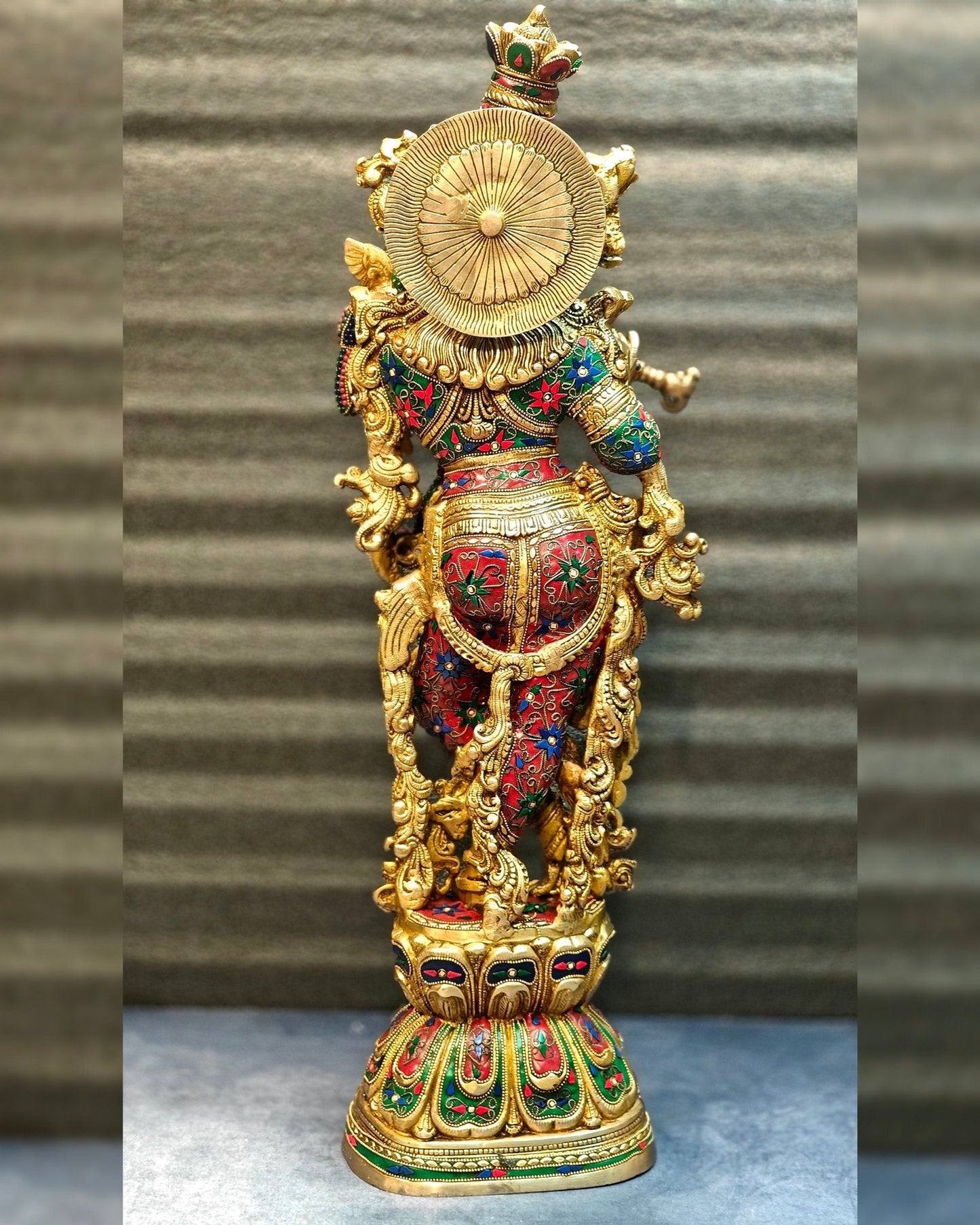 Brass large Lord Krishna Murti | 30 Inch