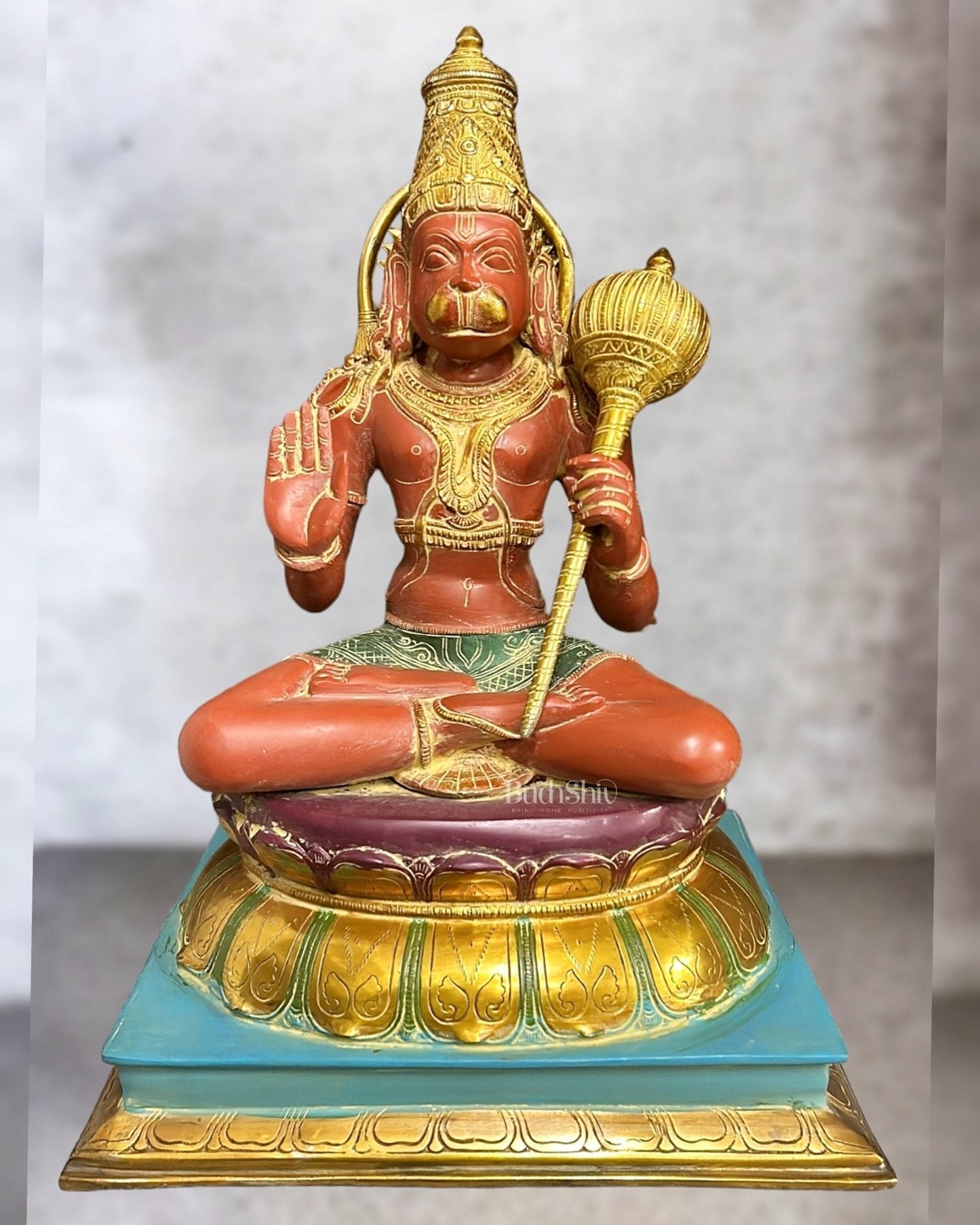 Brass Lord Hanuman Murti |18" Height