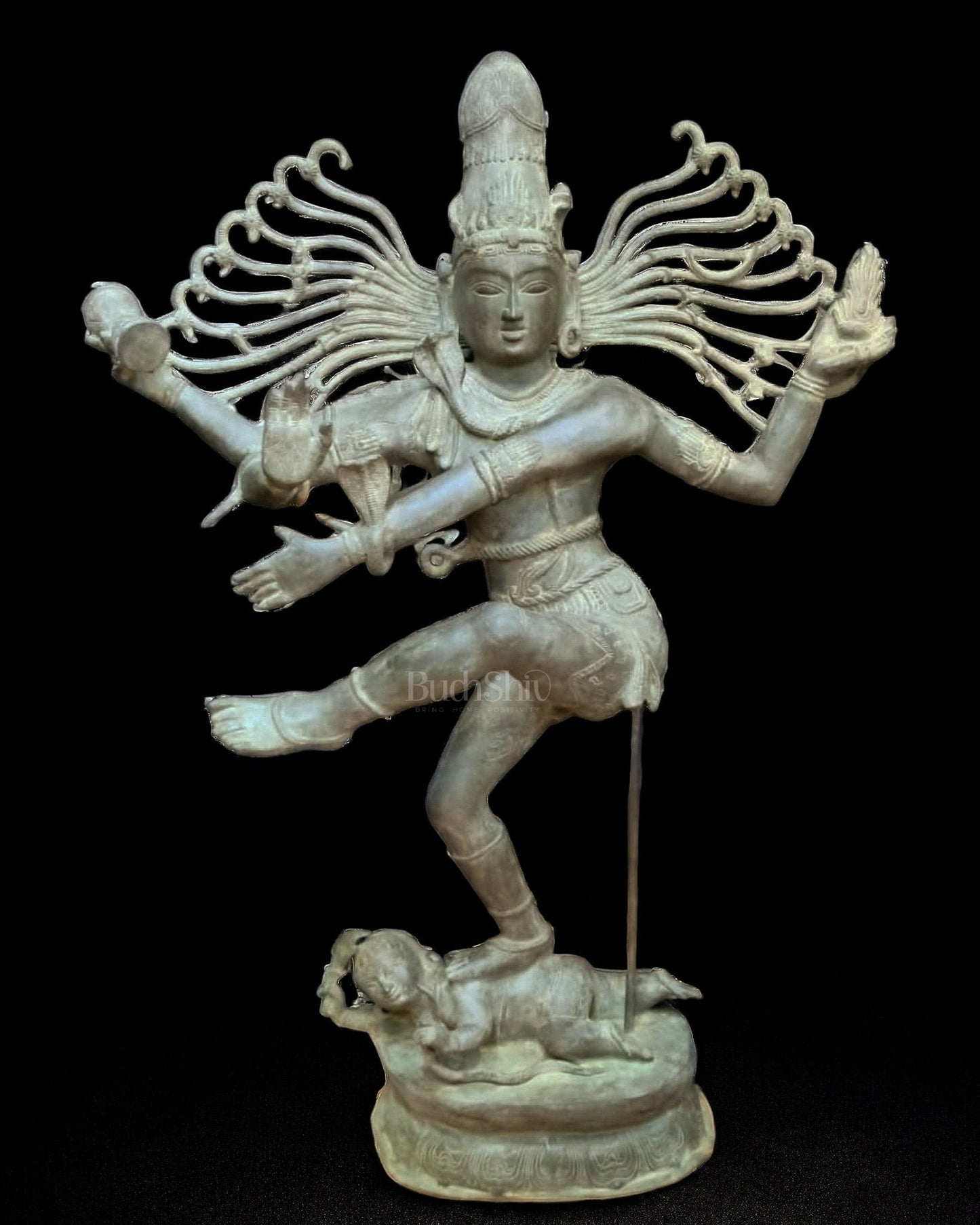 Brass Majestic Large Dancing Lord Shiva Sculpture | Natarajasan - 5 feet