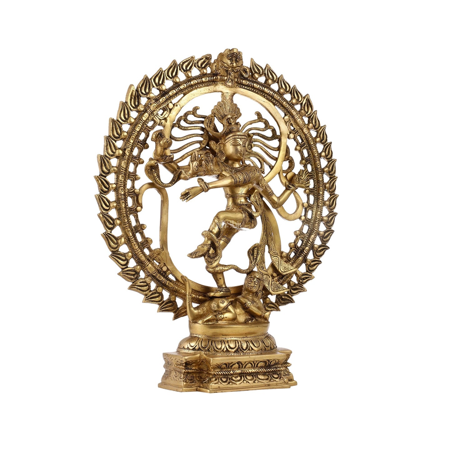 Brass Nataraja Statue matte gold 20 inch