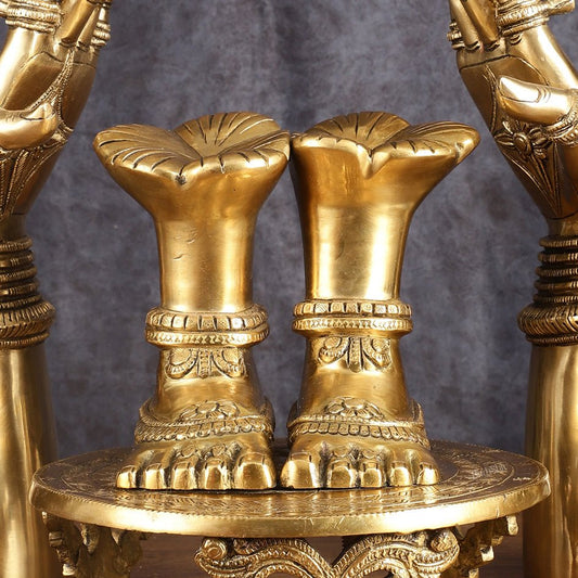 Brass Set of Goddess Arms and Feet - Intricately Crafted