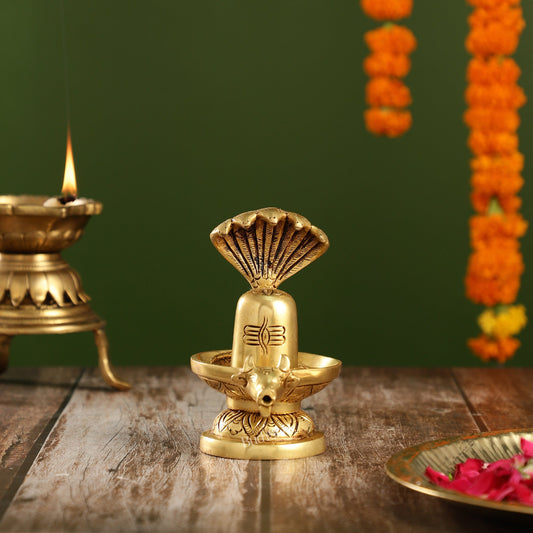 Brass Shiva Lingam | 5.5" Height
