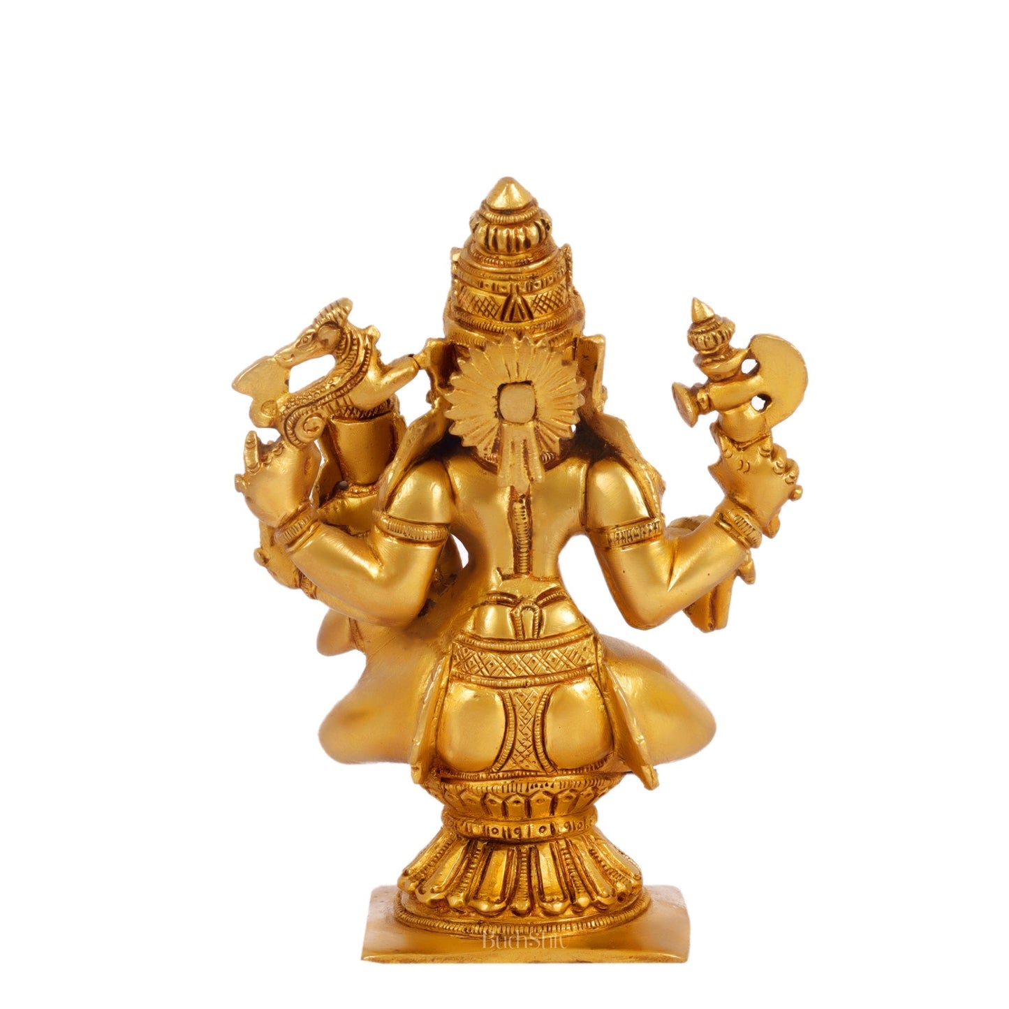 Brass Shiva Pashupatinath and Parvati on lap 7"