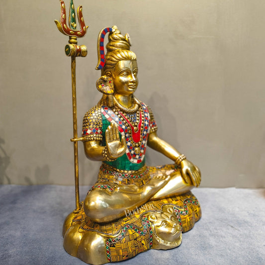 Brass Shiva Statue 20 inch