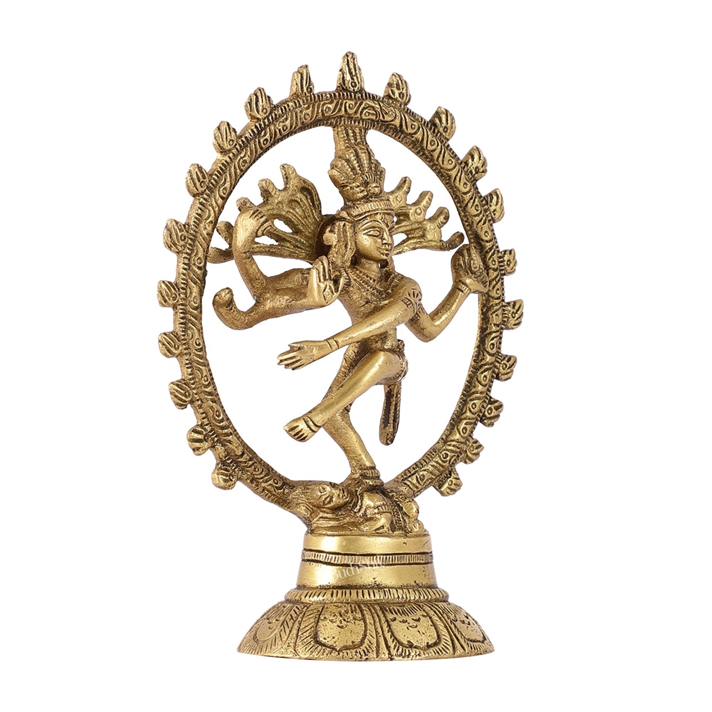 Brass Small Nataraja Statue 5 " antique