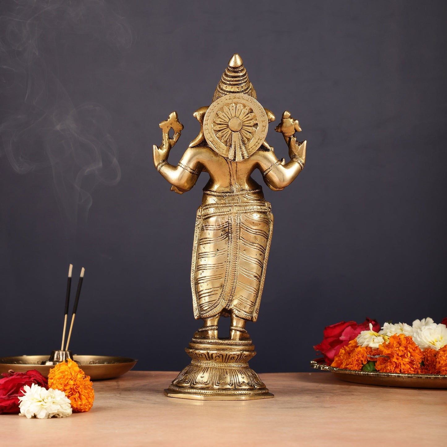 Brass Standing Ganesha Idol 10"