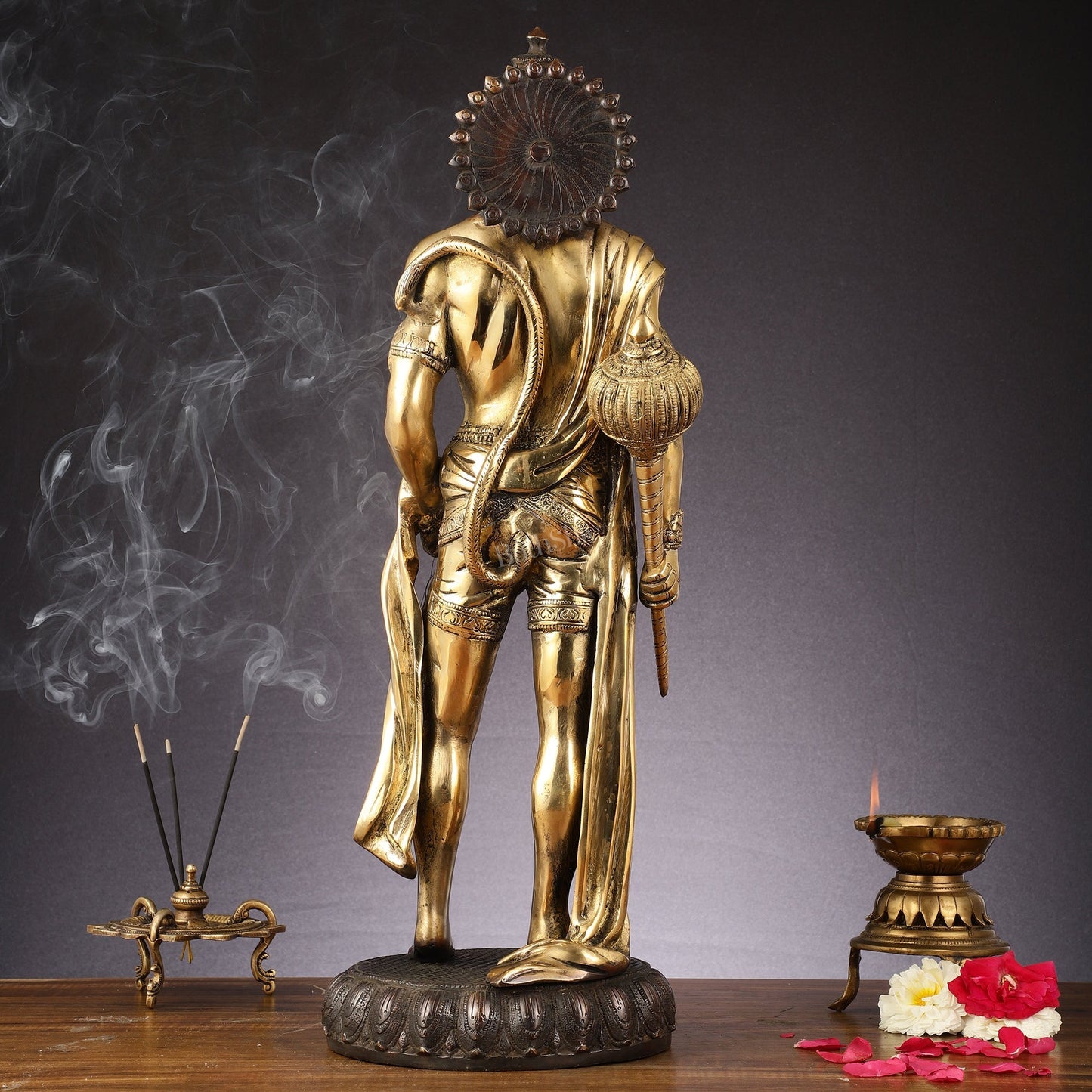 Brass Standing Lord Hanuman idol 24" Height