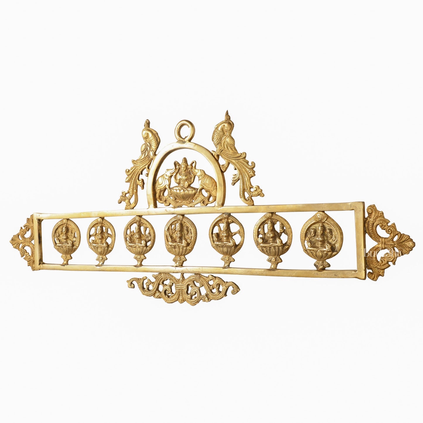 Brass Superfine Ashtalakshmi Wall Hanging Panel 30"