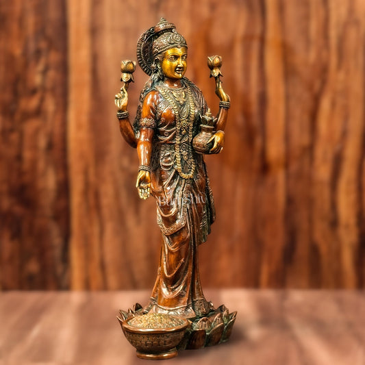 Brass Superfine Dhanlakshmi idol 25"