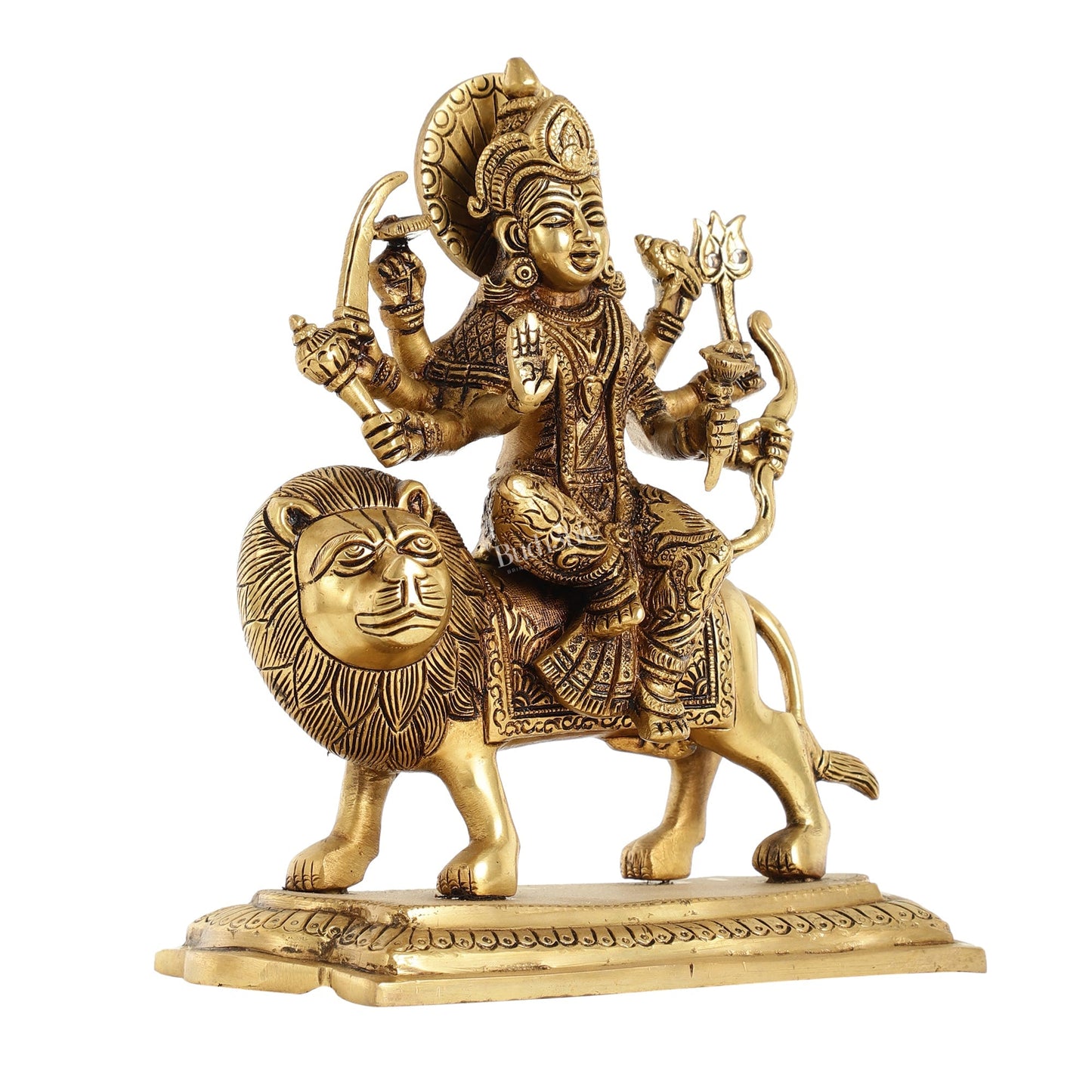 Brass Superfine Durga statue 10 "