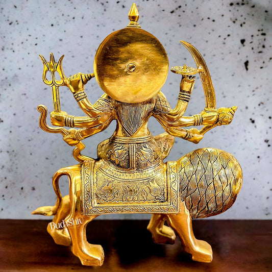 Brass Superfine Durga Statue 14"