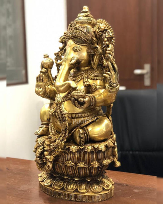 Brass Superfine Ganesha Statue 24"