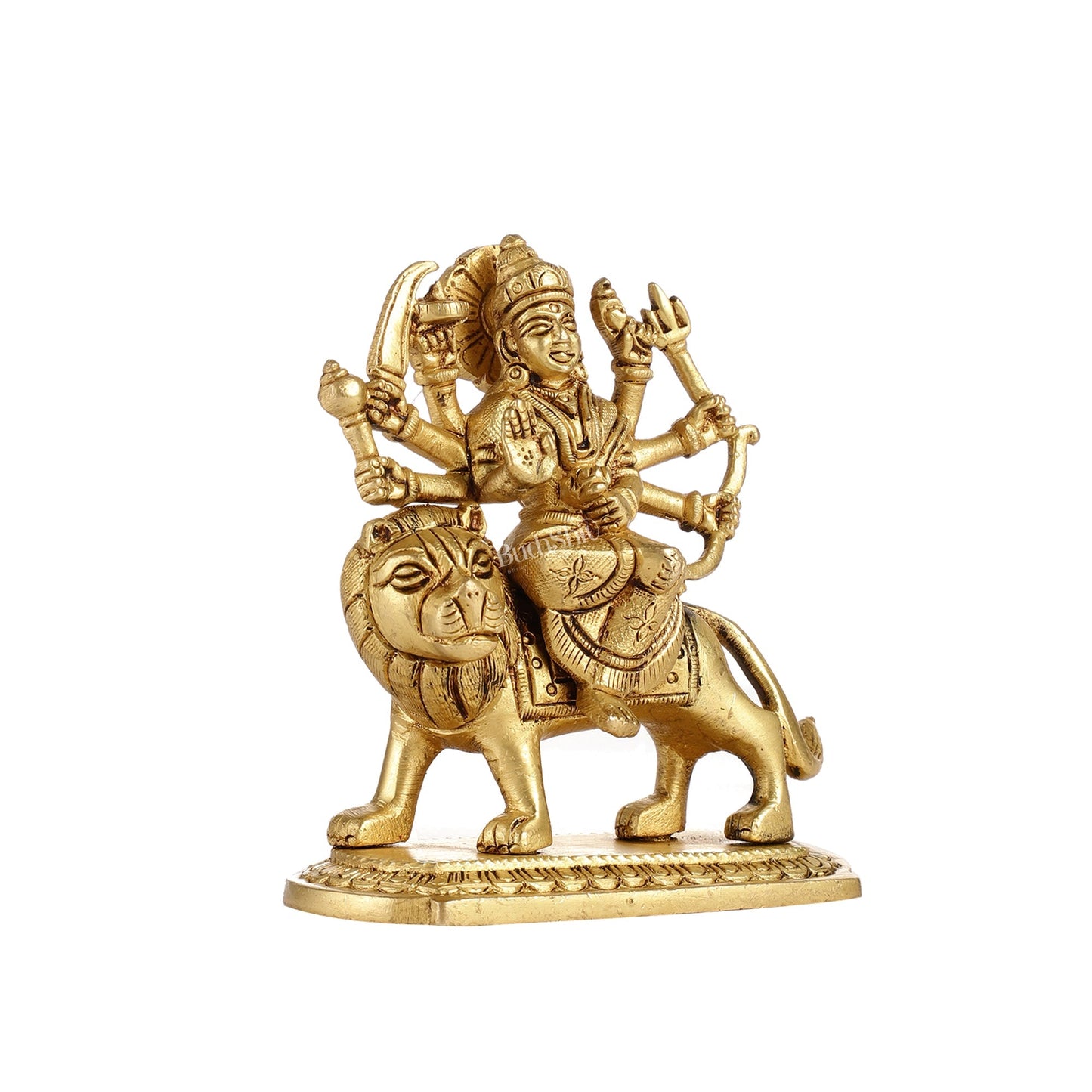 Brass Superfine Goddess Durga Idol | Height 4.5 inch