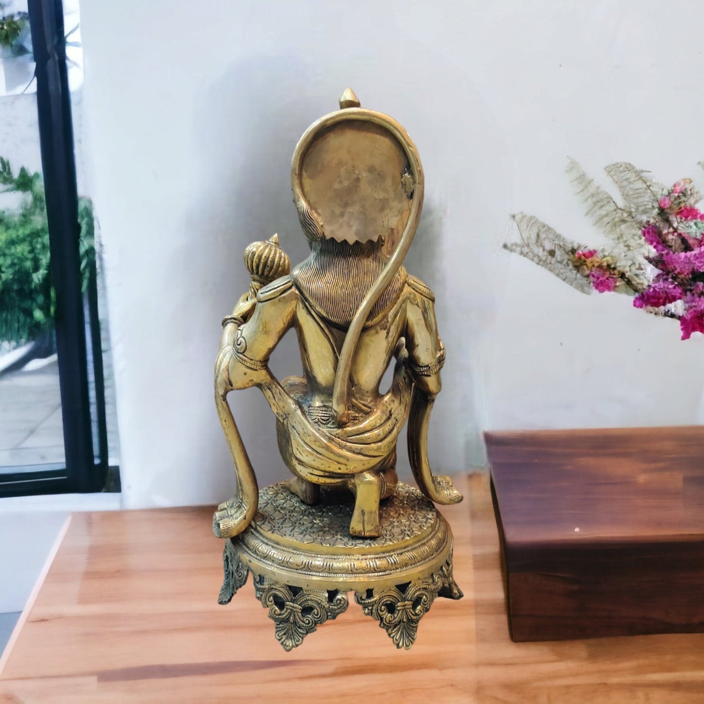 Brass Superfine Hanuman Statue | 20" Height | Blessing Pose