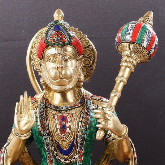 Brass Superfine Hanuman Statue 20"
